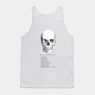 Labeled Skull Tank Top